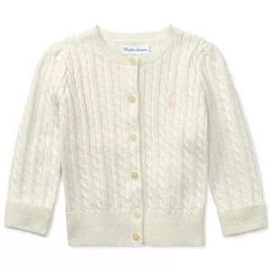 Ralph Lauren Cream Cable Knit Cardigan